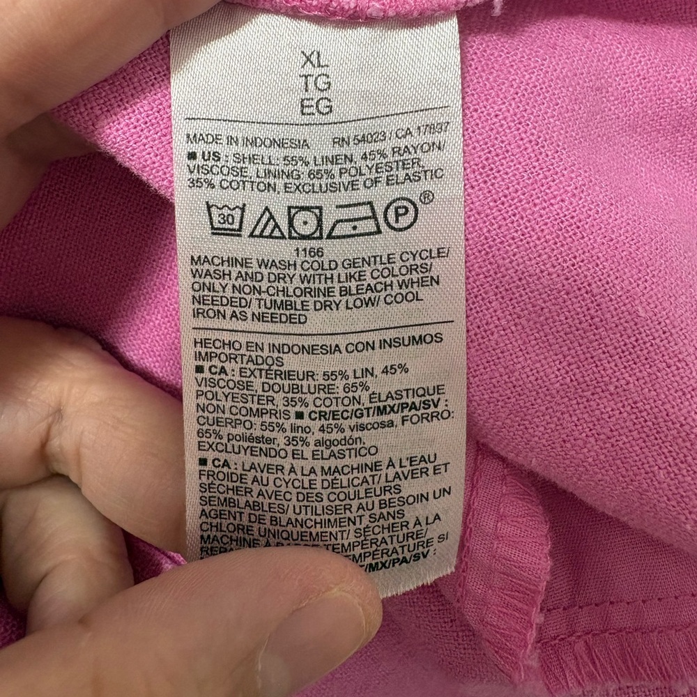 Old Navy women’s Pink Midi Dress XL Smocked, Coquette, Dollcore, Cottagecore - Picture 8 of 10